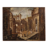 Peinture italienne antique du XVIIIe siècle, Capriccio architectural
