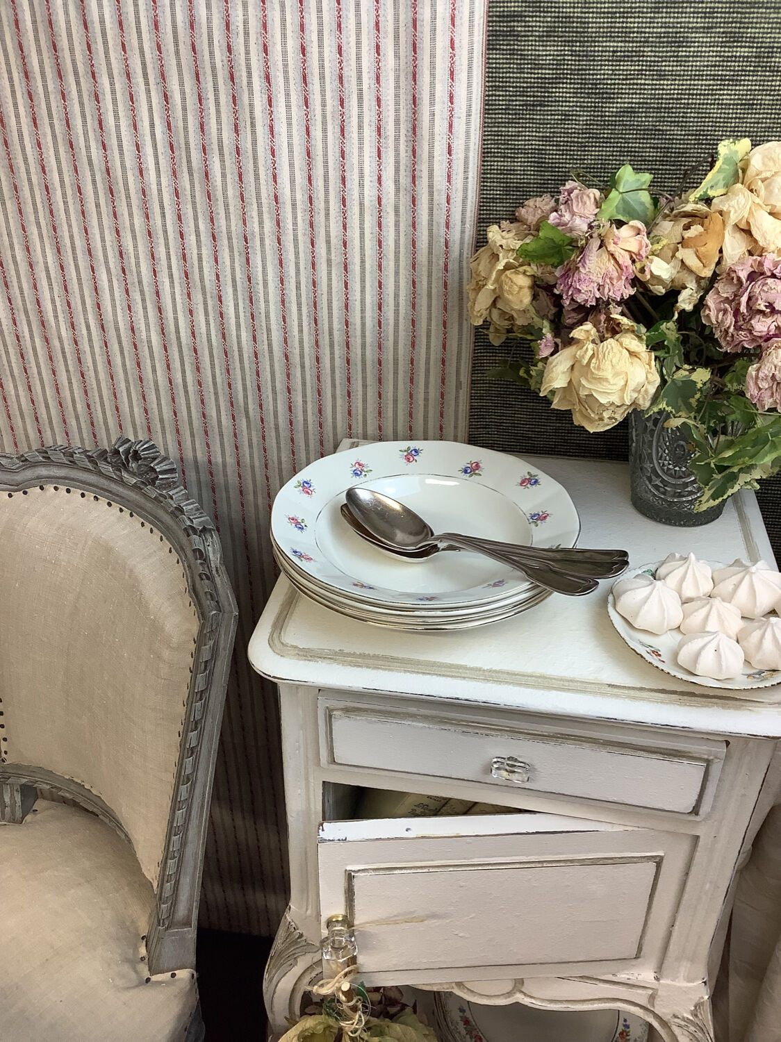 4 Vintage deep plates made in France Digoin Sarreguemines