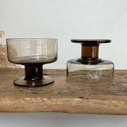 6 coupes pieds fumés « Mobil »