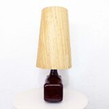 Beautiful ceramic table lamp and 60s straw