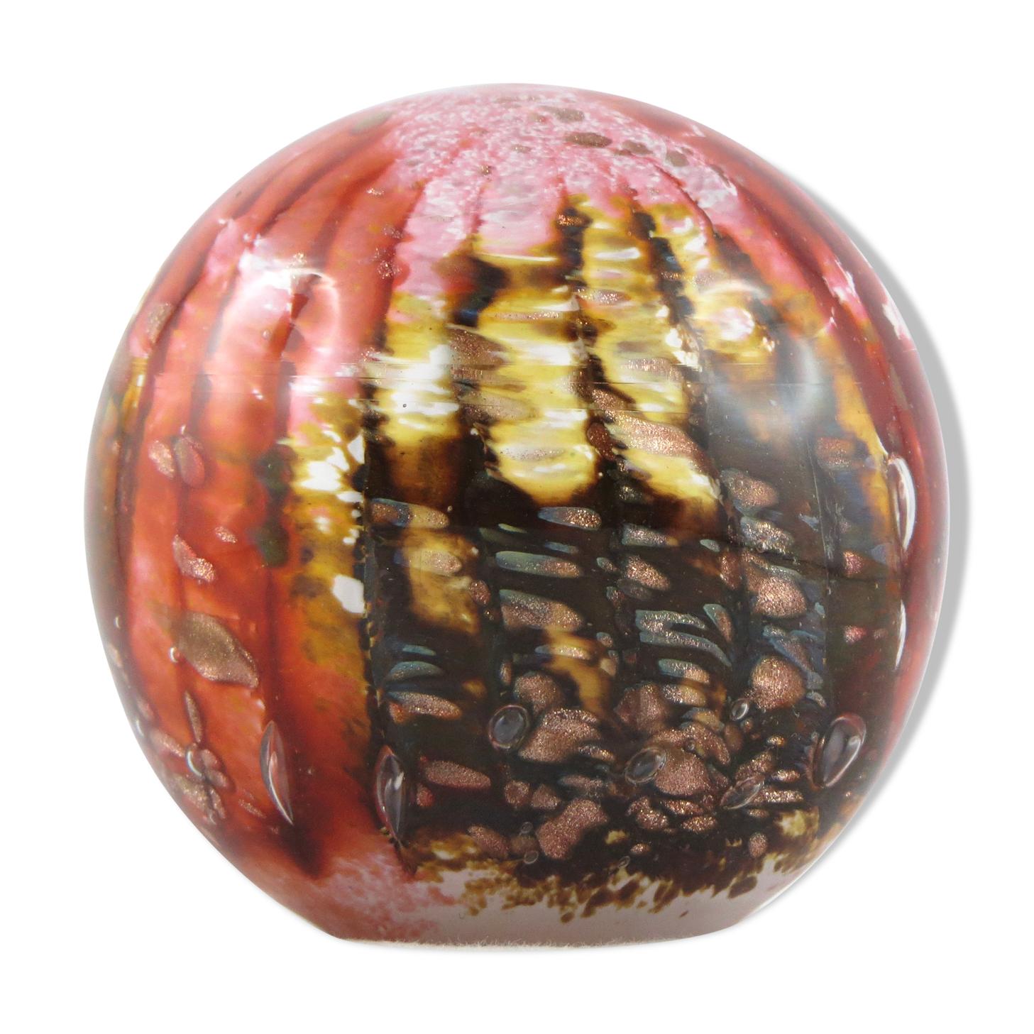 Michele Luzoro press-paper sulfure biot glass glass paperweight novaro/saba