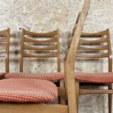 4x 60s 70s dining chair dining chair mid century Danish modern design