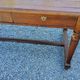 Blond oak desk from the 1900s/1920s 2 drawers feet Louis Philippe