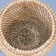 Vintage Straw and Wicker Stool with Storage Basket, 1960s