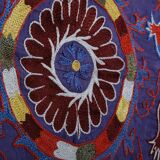 Hand knotted rug, vintage Turkish rug 101x191 cm