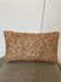 Coussin orange bouclette