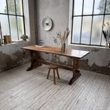 Monastery-style farmhouse table, pine, 210cm