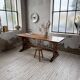 Monastery-style farmhouse table, pine, 210cm