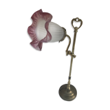 Old brass foot lamp