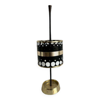 Vintage umbrella stand: black & gold