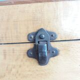 Wooden storage box, empty pocket