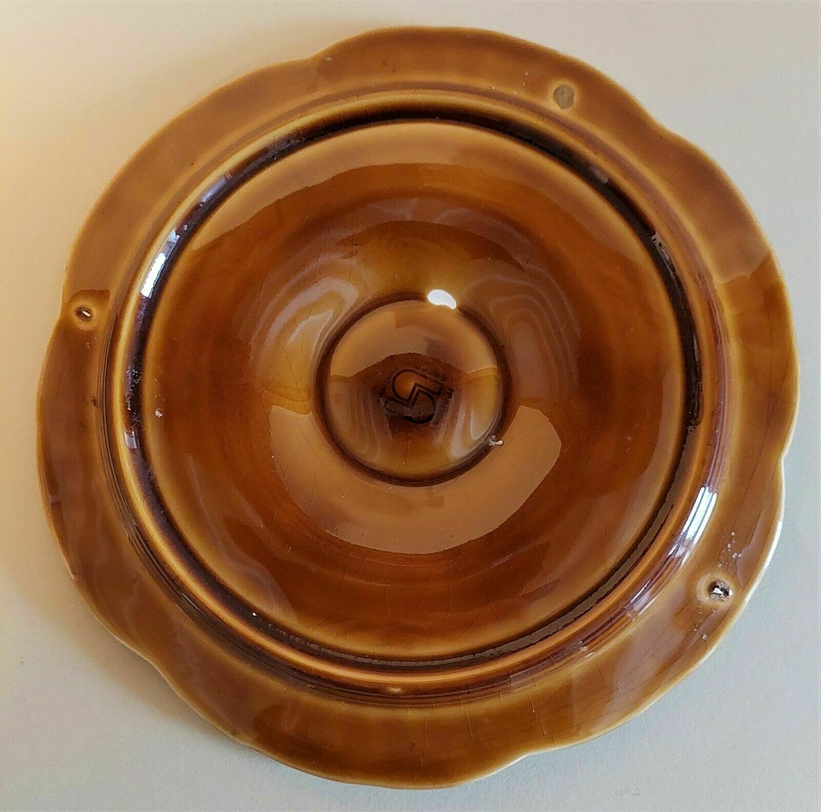 Sarreguemines earthenware oyster plate