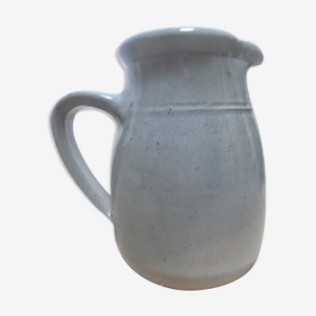 Glazed stoneware pitcher