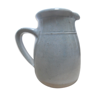 Glazed stoneware pitcher