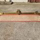 Old bed canopy in yellow copper and bronze