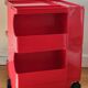 Joe Colombo Boby Red Plastic Serving Trolley for Bieffeplast Italy 1968 Space Age