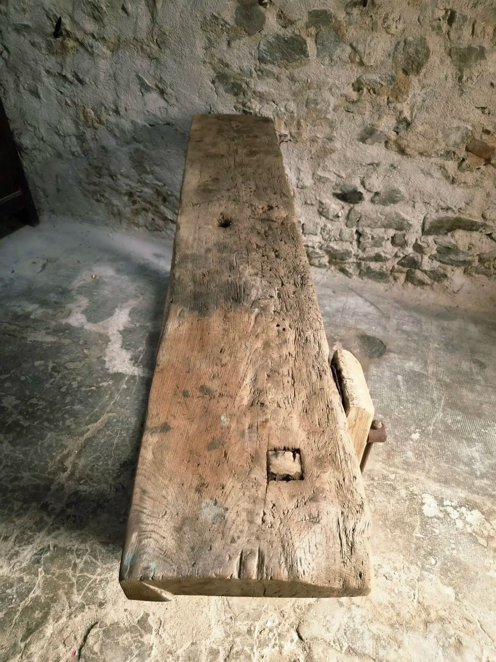 Ancient French oak table | Rustic console | 19th century