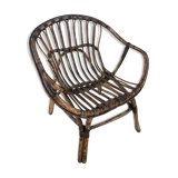 Vintage rattan armchair