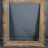 Old frame Montparnasse carved wood patinated 68x59 foliage 54.8x45 cm