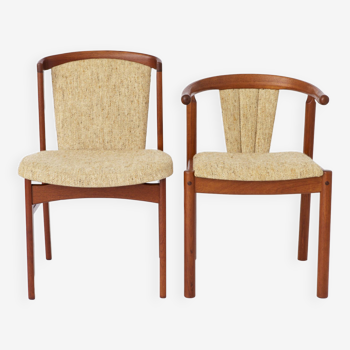 2 chaises vintage danoises en teck 1960