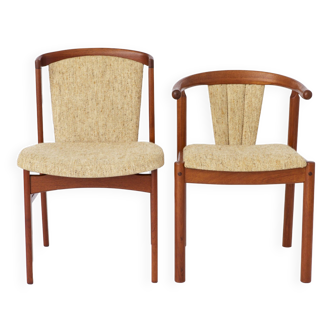 2 chaises vintage danoises en teck 1960
