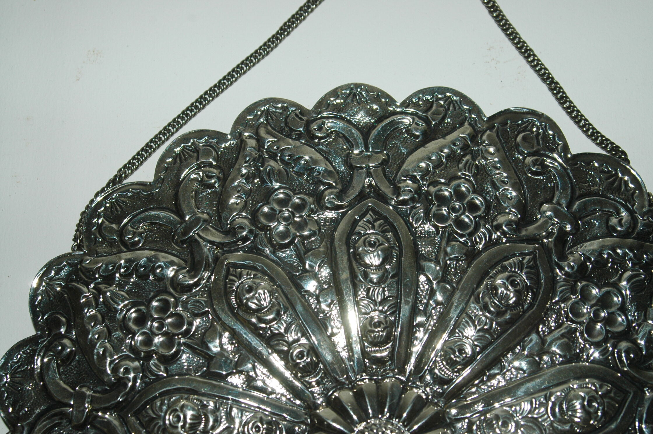 Solid sterling silver miror silver mirror 22cm