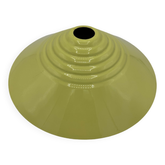 Vintage enamelled pendant light