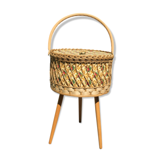 Rattan-sewing box worker