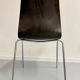 Set of 12 wooden and chrome chairs, Pagholz design from the 80s, vintage Pagwood.