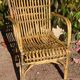 Set of 3 rattan armchairs from the 1970s France