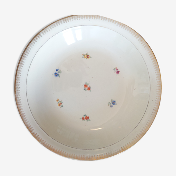 Plat creux porcelaine terre de fer ancienne vintage