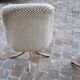 3 rotating vintage armchairs