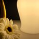 Baladeuse tulipe vintage en opaline blanche