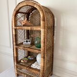 Rattan shelf