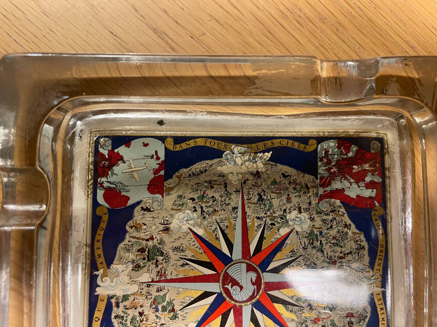 Ashtray or large vintage Air France pocket