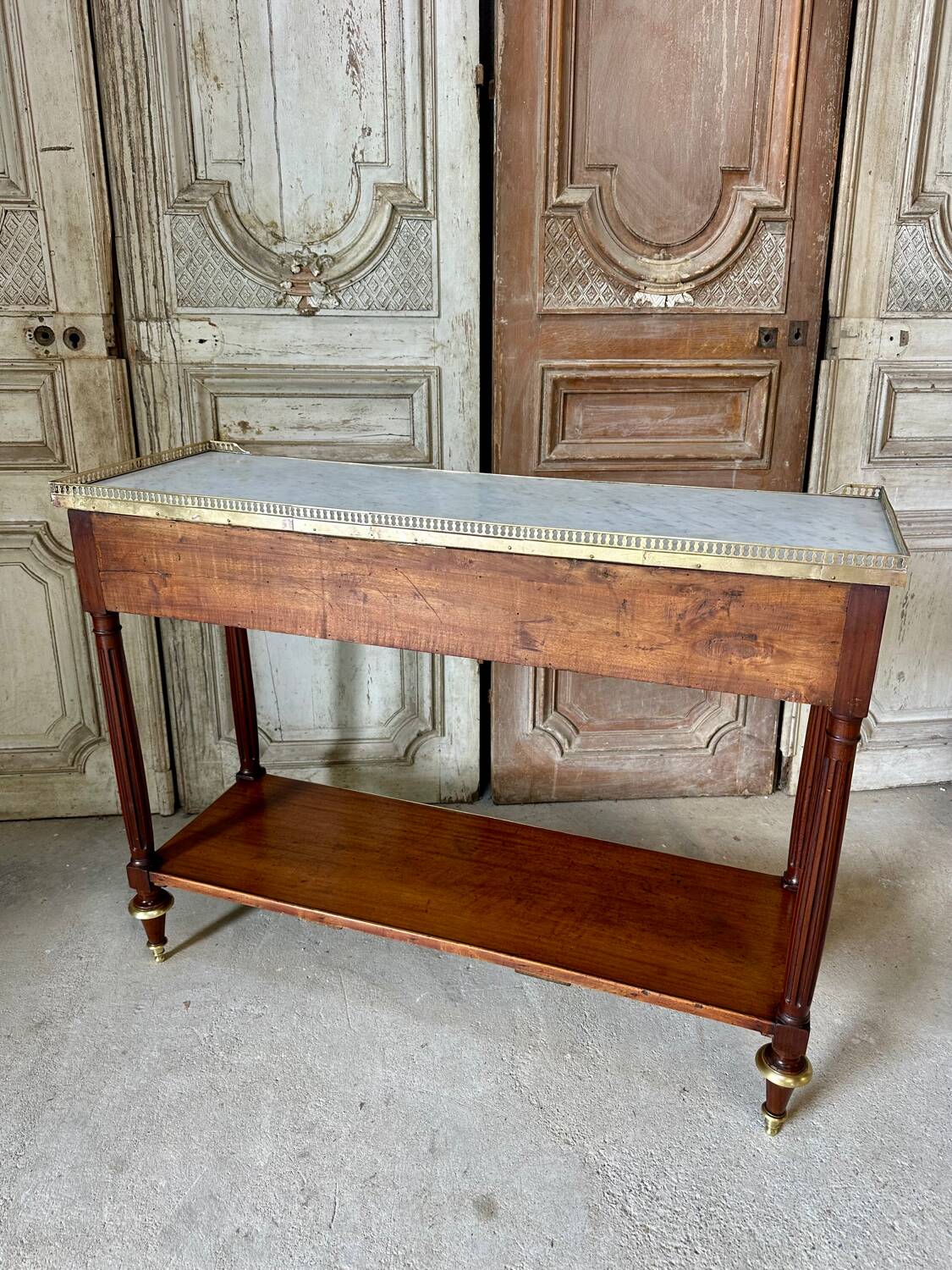 Louis XVI mahogany console