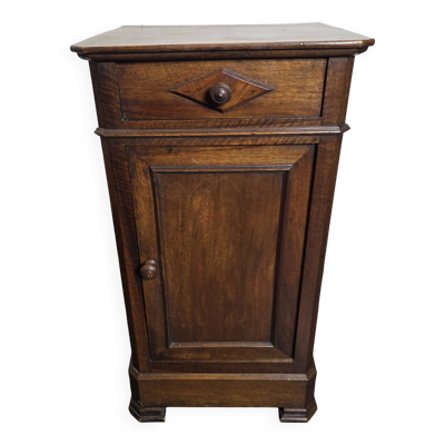 Table de chevet style Louis Philippe en noyer