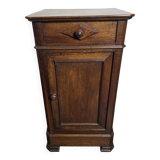 Louis Philippe style bedside table in walnut