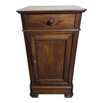 Table de chevet style Louis Philippe en noyer