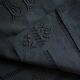 Old linen sheet and intense black washed cotton