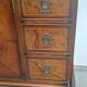 English burl walnut cabinet