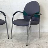 Set of 6 Onda chairs edition VITRA Design Mario Bellini