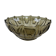 Smoked glass Art Deco salad bowl