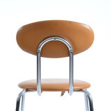 Midcentury Chair By Kovona In Leatherette And Chrome, 1970s