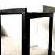 Side console table - Steel and marble - Vintage of the 50s