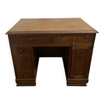 Art Deco solid wood desk