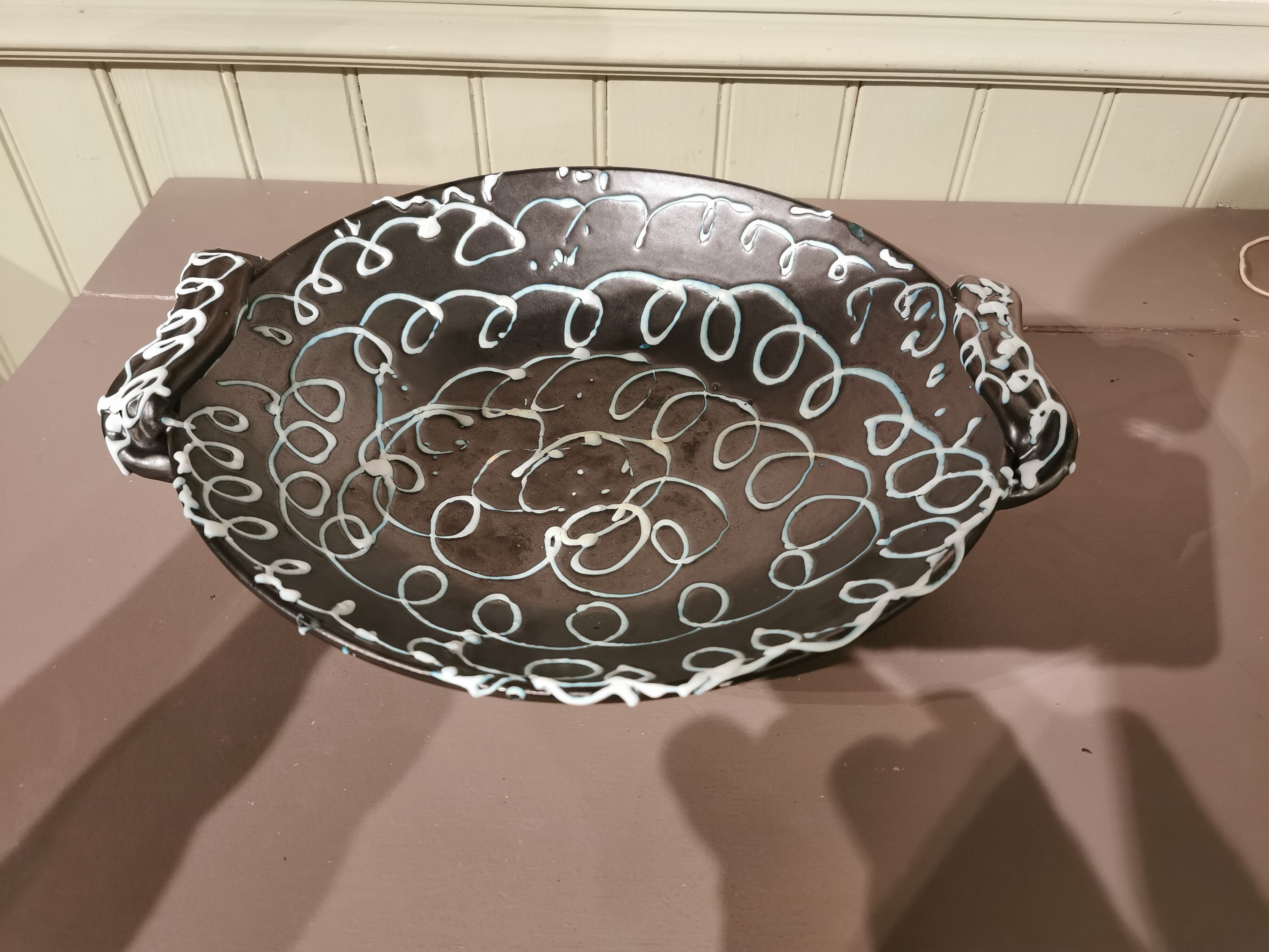 Plate Vallauris signed Lunetta