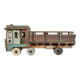 Indian tata truck handmade in polychrome wood