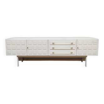 Vintage wooden credenza sideboard 'Cubism'
