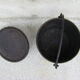 Old cast iron pot